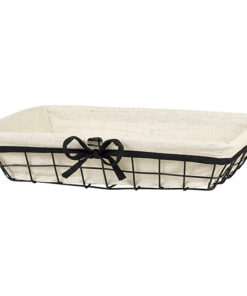 Cesta negra metal