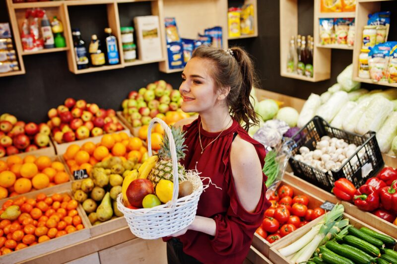 cesta san valentin fruta